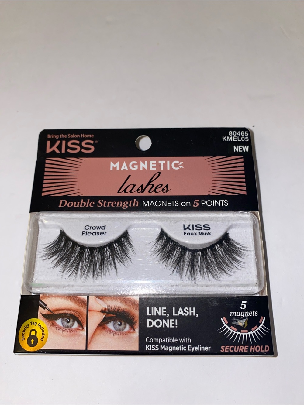 KISS Magnetic Lashes Double Strength Faux Mink Crowd Pleaser